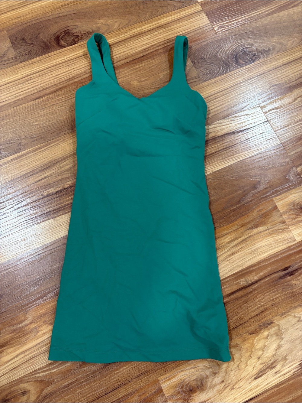 lululemon athletica Emerald Green Tank Dress woman’s 0 girls 10/12 NWOT